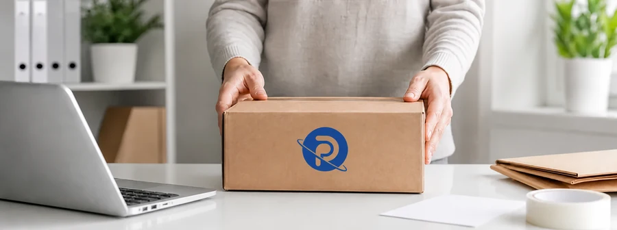 Paket für eine kostenlose Rückgabe